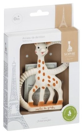 Прорезыватель Sophie la girafe 010318, 1 шт, коричневый, бежевый