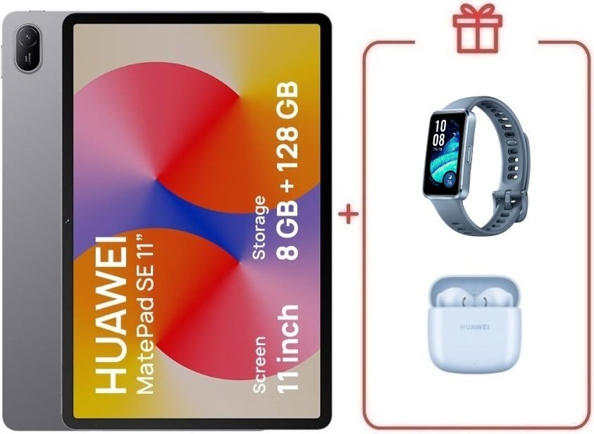 Планшет Huawei MatePad SE AGS6-W09 11 дюйм 8 Гб/128 Гб серый + подарок