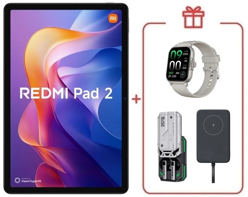 Планшет Redmi Pad 2 11 дюйм 4 Гб/128 Гб зеленый + подарок