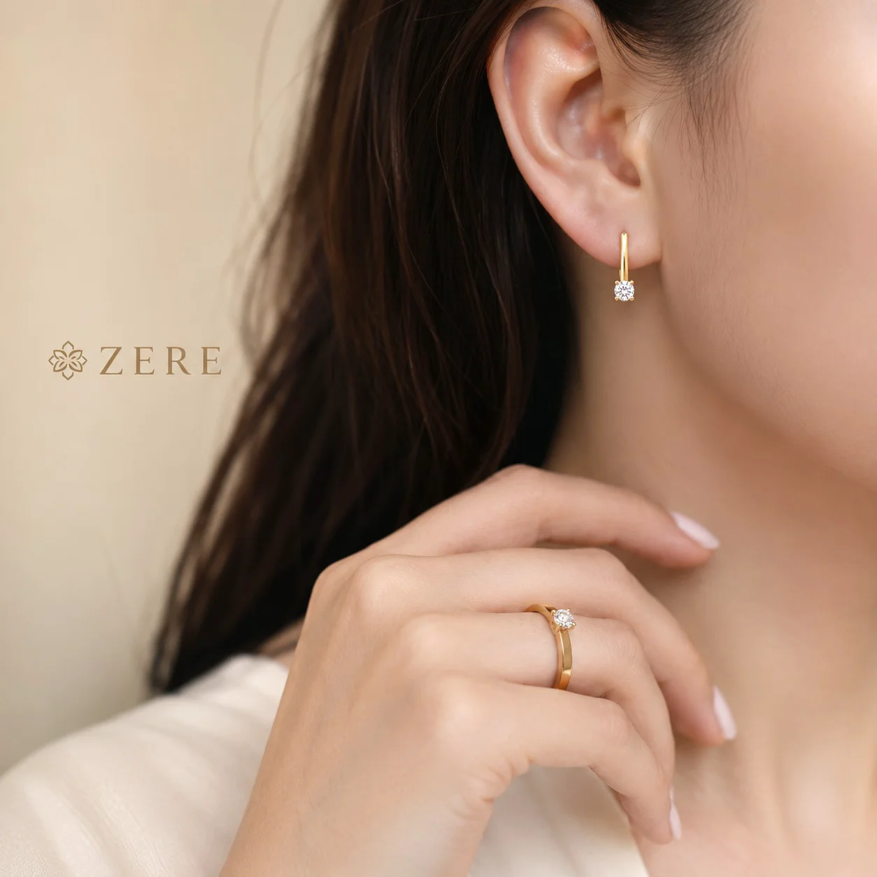 Комплект украшений Zere ZR280609 жёлтое золото 4.73гр 17.5р купить,406875