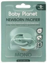 Пустышка Baby Planet 8476/1, 1 шт, зеленый