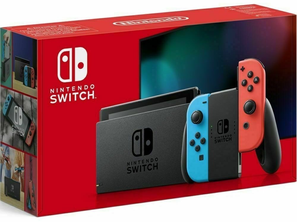 Игровая приставка Nintendo Switch Neon красный-голубой купить,0