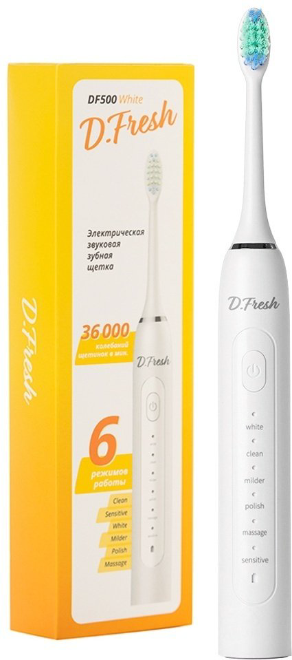Электрическая щетка D.Fresh звуковая DF500 щетина средняя купить,NaN