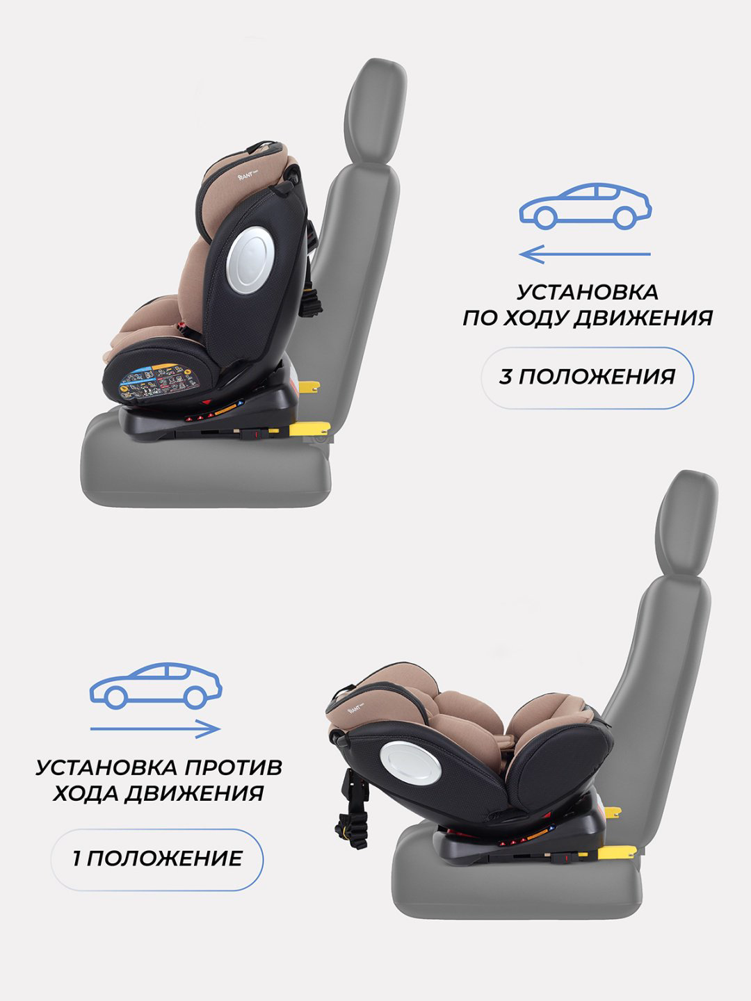 RANT TWIST PRO 0/1/2/3 (до 36 кг) бежевый купить,NaN