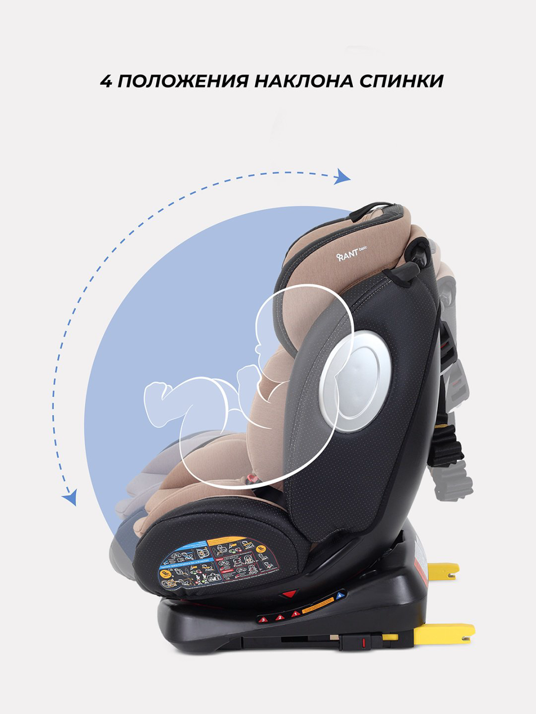 RANT TWIST PRO 0/1/2/3 (до 36 кг) бежевый купить,NaN