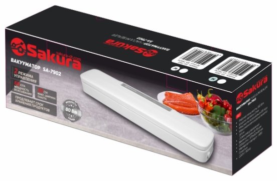 Вакуумный упаковщик SAKURA SA-7902W белый купить,0