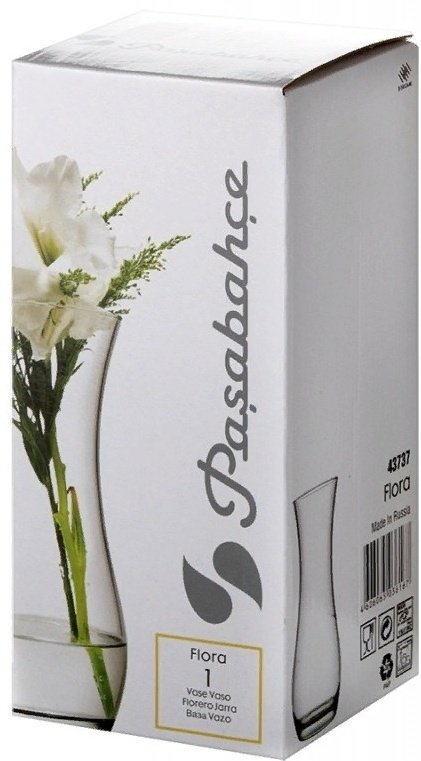 Pasabahce ваза 25.5 см Flora 43737, стекло - ForteMarket Pasabahce ваза 25.5 см Flora 43737, стекло купить,0