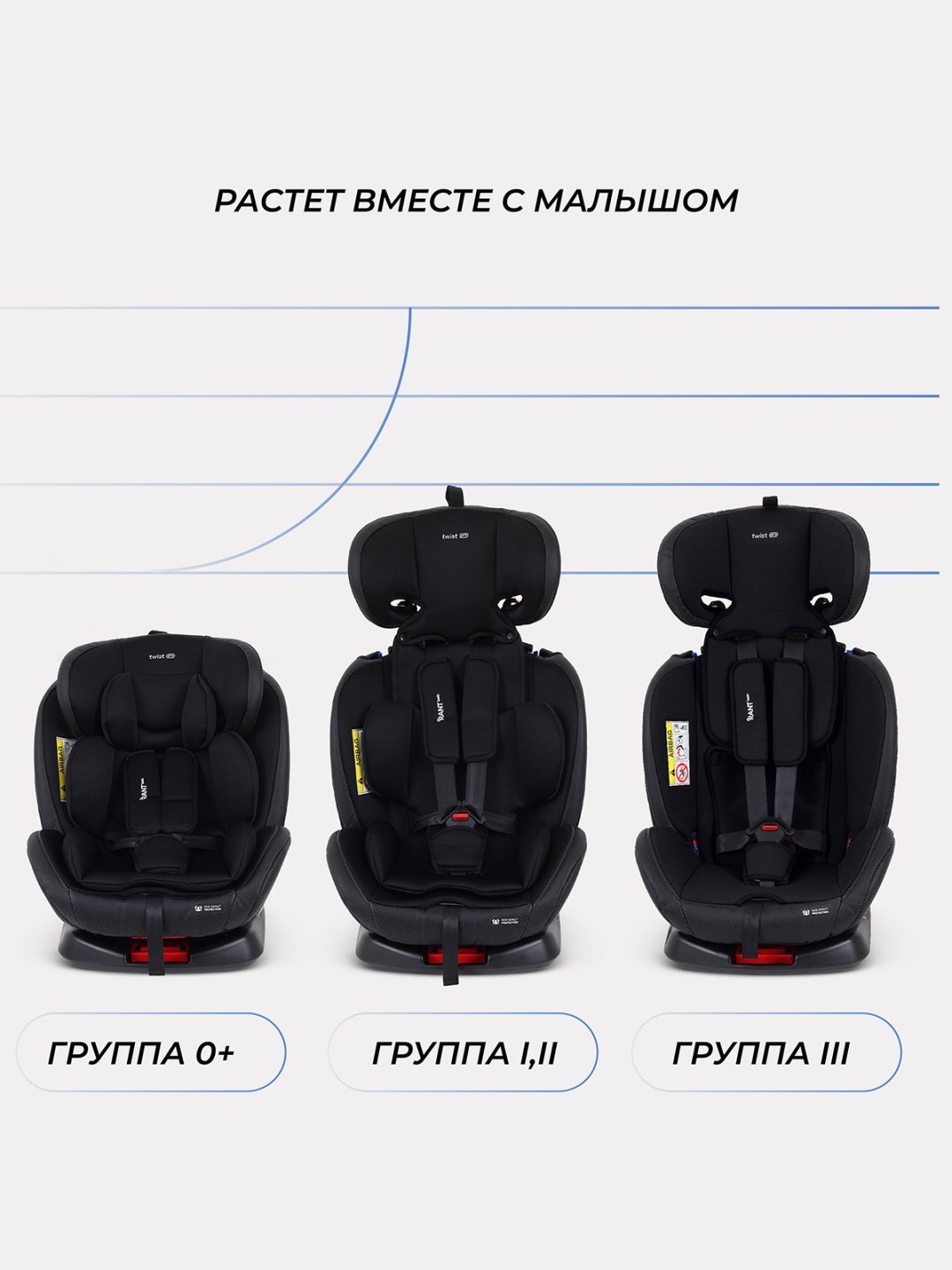 RANT TWIST PRO 0/1/2/3 (до 36 кг) черный купить,0