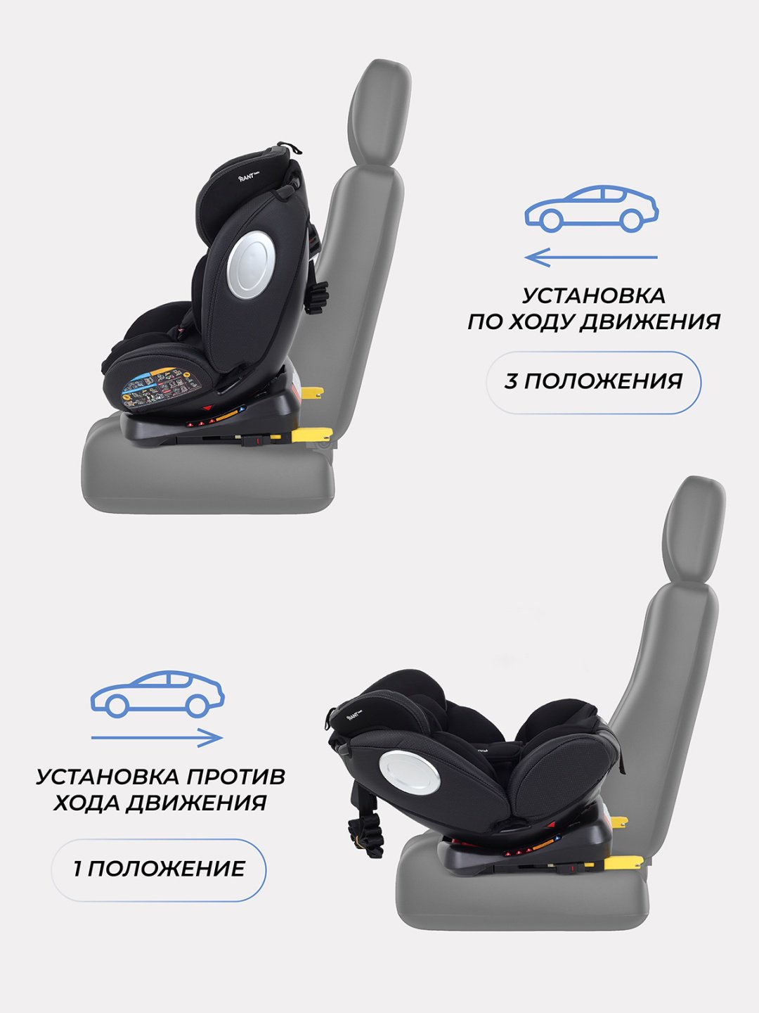 RANT TWIST PRO 0/1/2/3 (до 36 кг) черный купить,0
