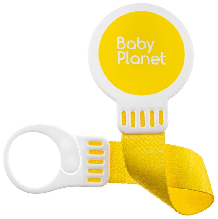 Держатель пустышки Baby Planet 8625/2, 1 шт, желтый