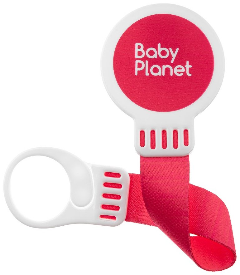 Держатель пустышки Baby Planet 8625/3, 1 шт, красный