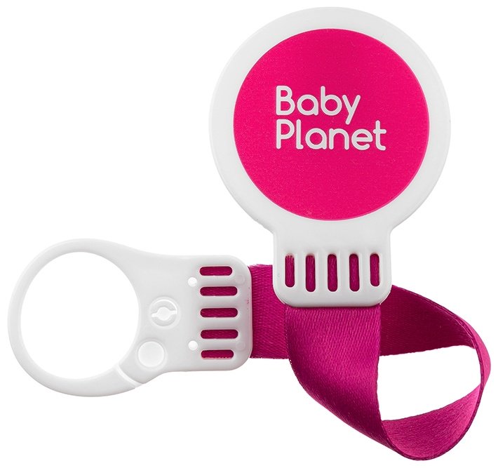 Держатель пустышки Baby Planet 8625/4, 1 шт, розовый