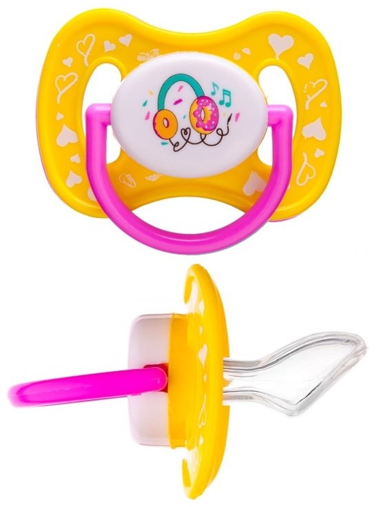 Набор пустышек Baby Planet 8452/1, 2 шт, желтый - ForteMarket Набор пустышек Baby Planet 8452/1, 2 шт, желтый купить,0
