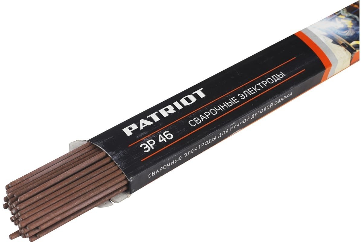 Сварочный электрод Patriot марка ЭР 46, для воздушно-дуговой сварки диам. 3,0мм, длина 350мм, уп. 1кг