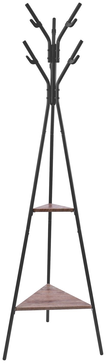 Вешалка стойка Nika ВС1/Ч, металл, 51.5x179.5 см, черный