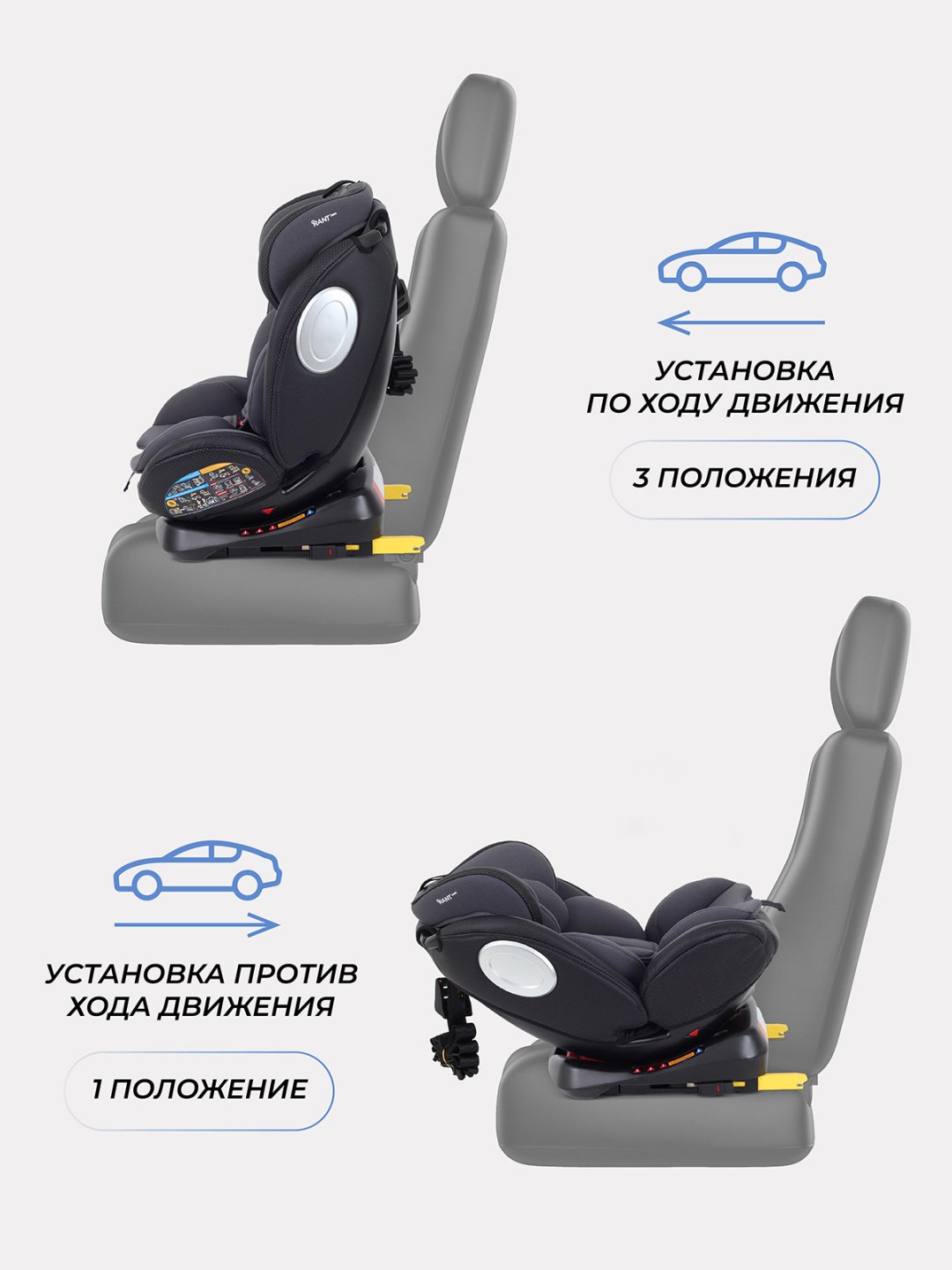 RANT TWIST PRO 0/1/2/3 (до 36 кг) серый купить,0