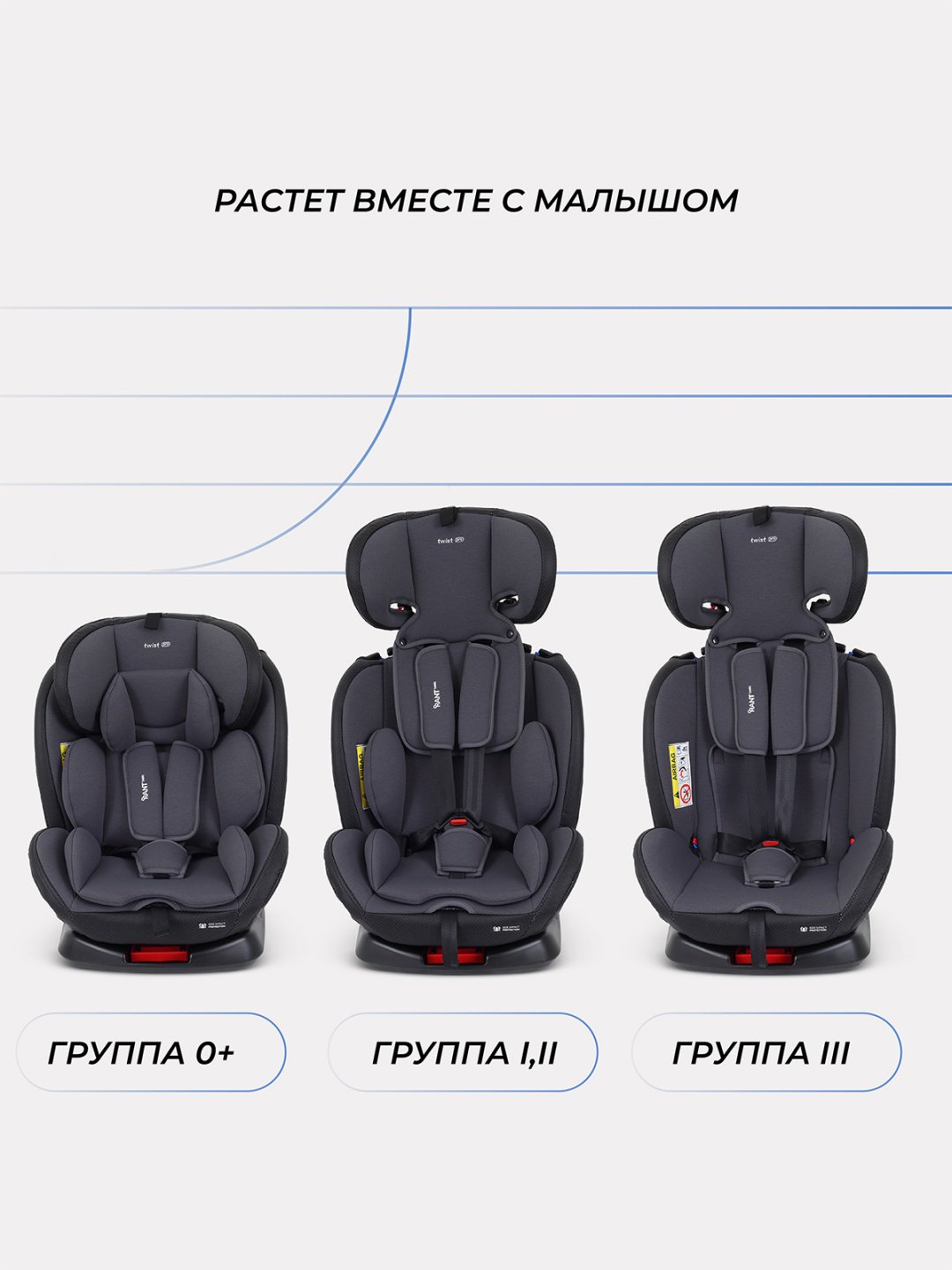 RANT TWIST PRO 0/1/2/3 (до 36 кг) серый купить,0