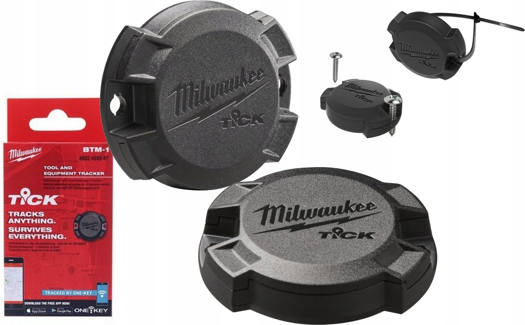 Bluetooth-трекер Milwaukee TICK BTM 4932459348 черный купить,NaN
