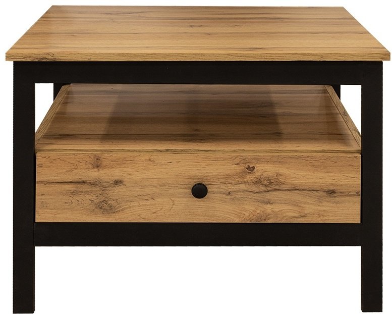 Журнальный столик BRW LOFT, 70x70x52 см, коричневый, черный - ForteMarket Журнальный столик BRW LOFT, 70x70x52 см, коричневый, черный купить,0