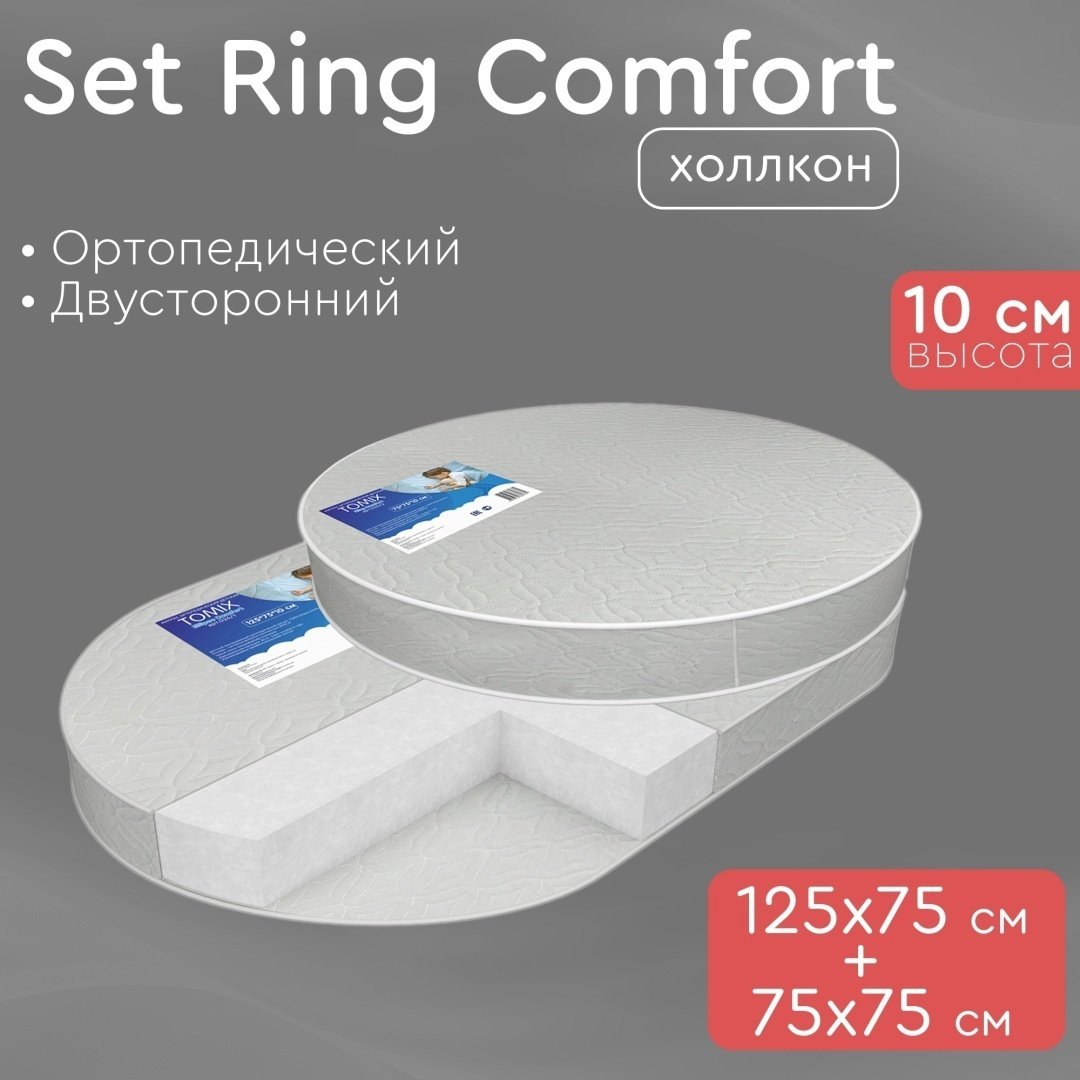TOMIX Set Ring Comfort 75x125x10, беспружинный, микрофайбер