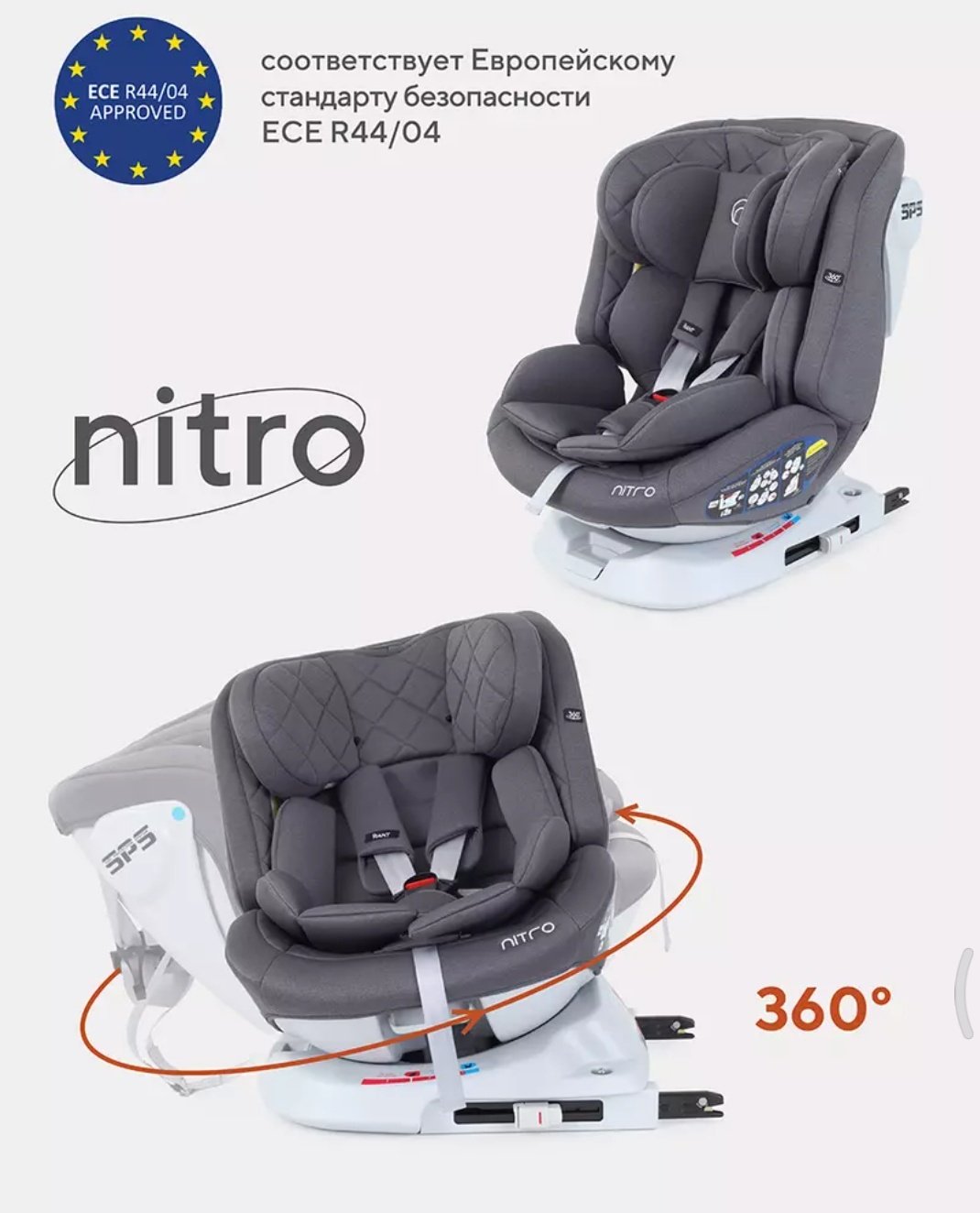 RANT Nitro 0/1/2/3 (до 36 кг) серый - ForteMarket RANT Nitro 0/1/2/3 (до 36 кг) серый купить,0