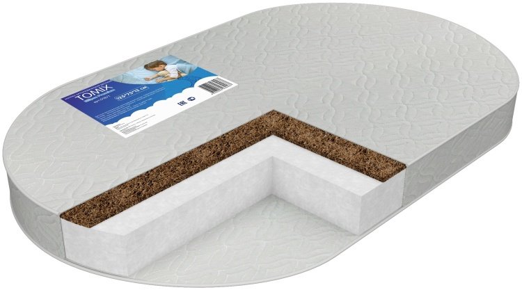 Детский матрас TOMIX Set Ring Premium 75x125x12 см, беспружинный, жаккард купить,0