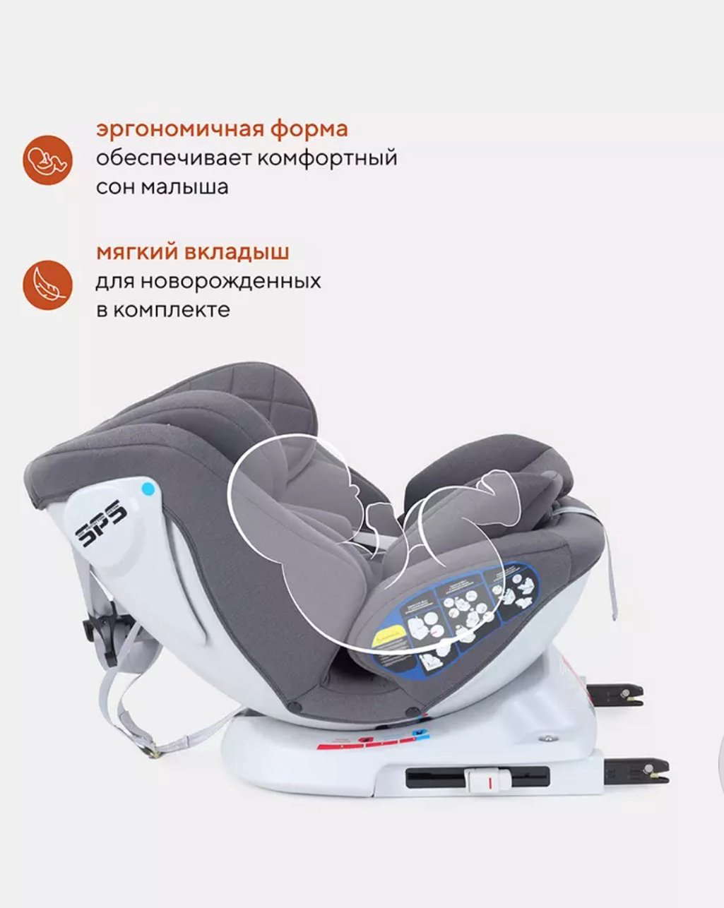 RANT Nitro 0/1/2/3 (до 36 кг) серый купить,NaN