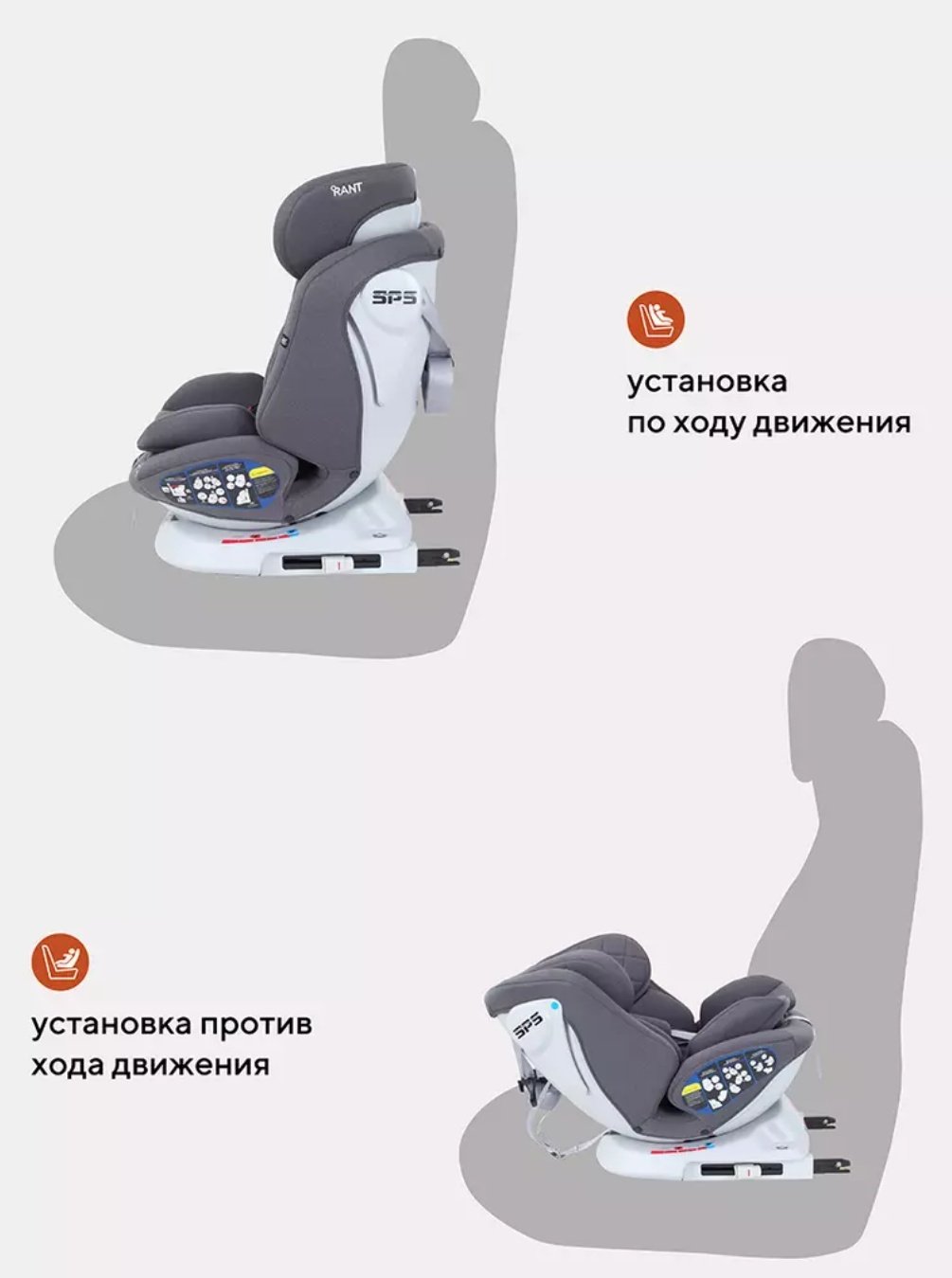 RANT Nitro 0/1/2/3 (до 36 кг) серый - ForteMarket RANT Nitro 0/1/2/3 (до 36 кг) серый купить,0