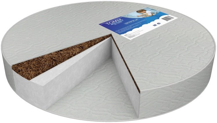 Детский матрас TOMIX Set Ring Premium 75x125x12 см, беспружинный, жаккард купить,0