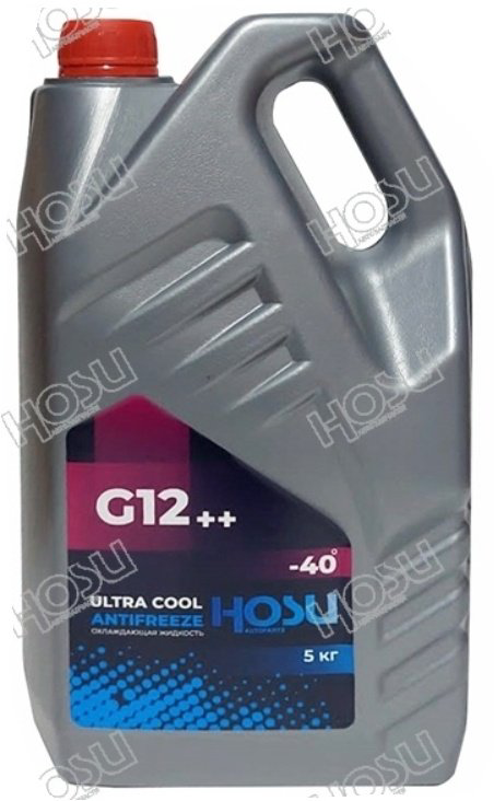 Антифриз HOSU Ultra Cool красный (розовый) G-12++ 5 л купить,NaN