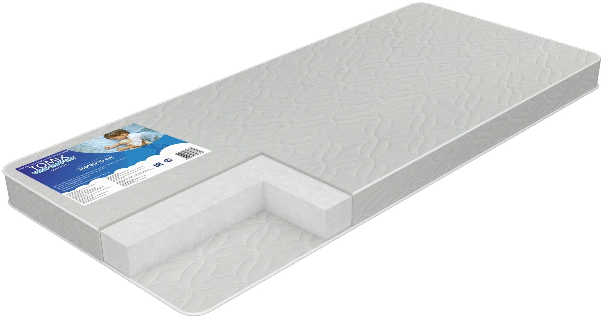 Матрас детский Tomix Teen Comfort 160х80х10см купить,NaN
