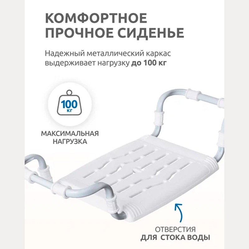 Nika сиденье для ванны СВ5 белый купить,6999