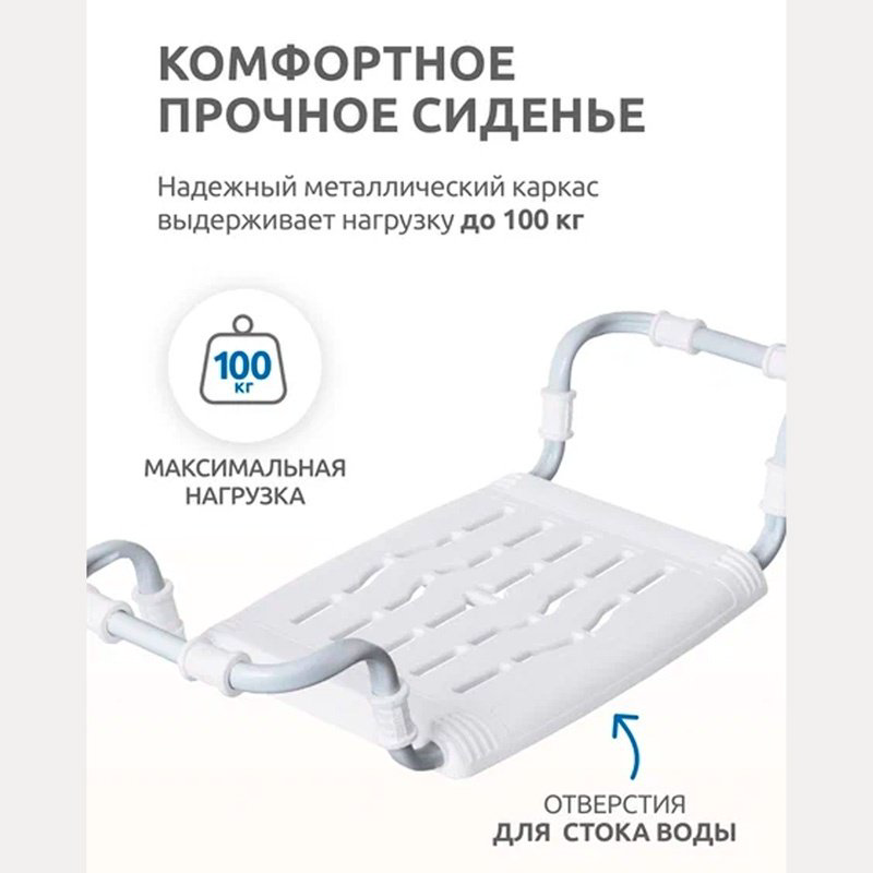 Nika сиденье для ванны СВ5 белый купить,6999