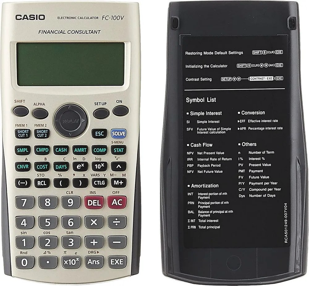 CASIO FC-100V-2-W-ET, 12-разрядный, серый - ForteMarket CASIO FC-100V-2-W-ET, 12-разрядный, серый купить,25839
