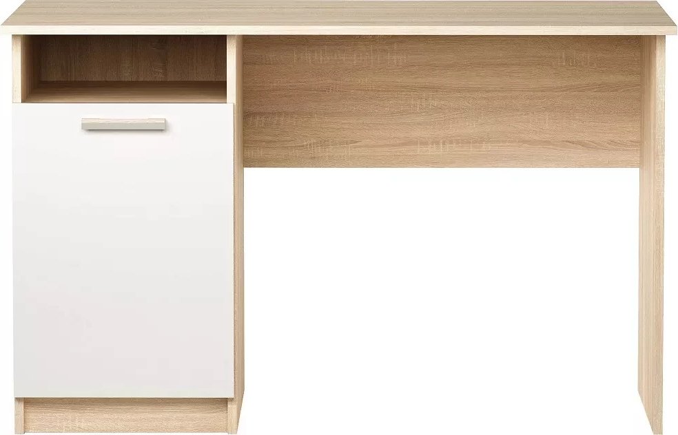 Стол компьютерный Памир ПКС-12, 120х60x75 см, белый, светло-коричневый купить,0