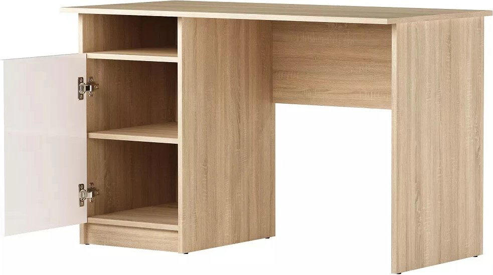 Стол компьютерный Памир ПКС-12, 120х60x75 см, белый, светло-коричневый купить,NaN