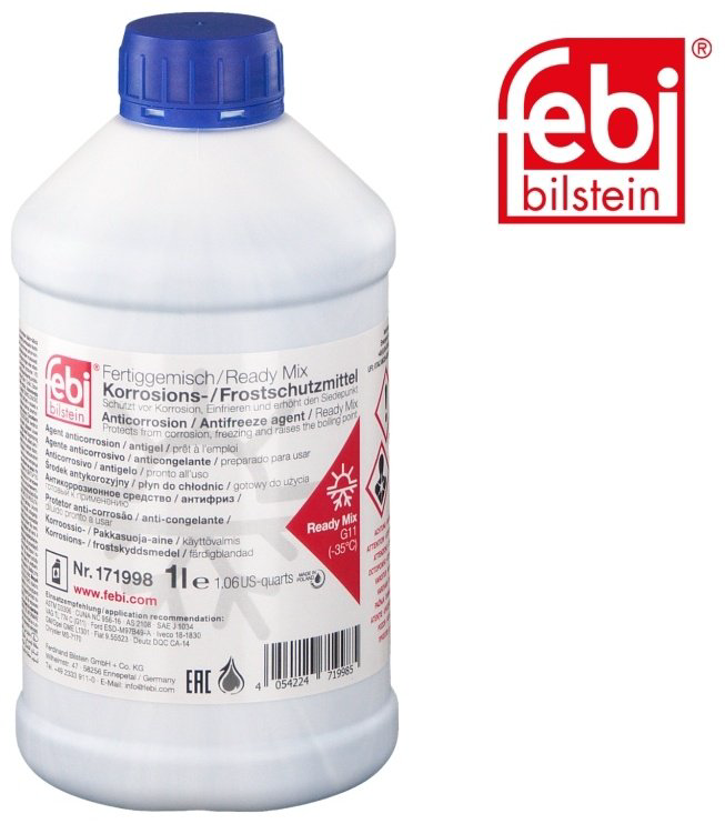 Антифриз Febi Ready Mix синий (голубой) G-11 1 л купить,NaN