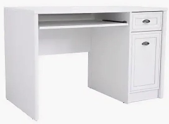 Стол письменный Гербор Салерно, 120.5х64.5x78.5 см, белый