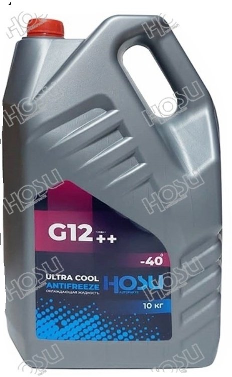 Антифриз HOSU Ultra Cool красный (розовый) G-12&#43;&#43; 10 л