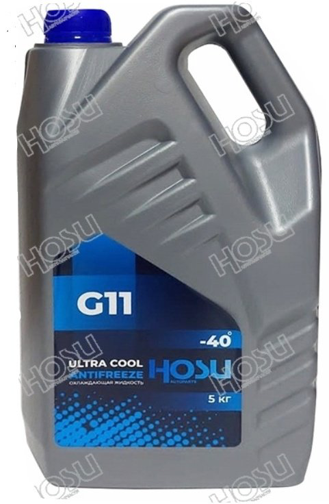 Антифриз HOSU Ultra Cool синий (голубой) G-11 5 л купить,NaN