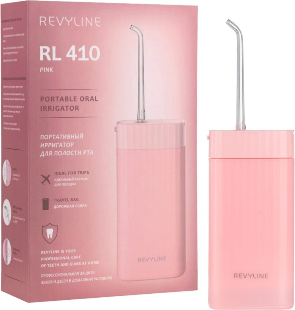 Revyline ирригатор RL 410 Pink импульсный емкость 140 мл купить,NaN
