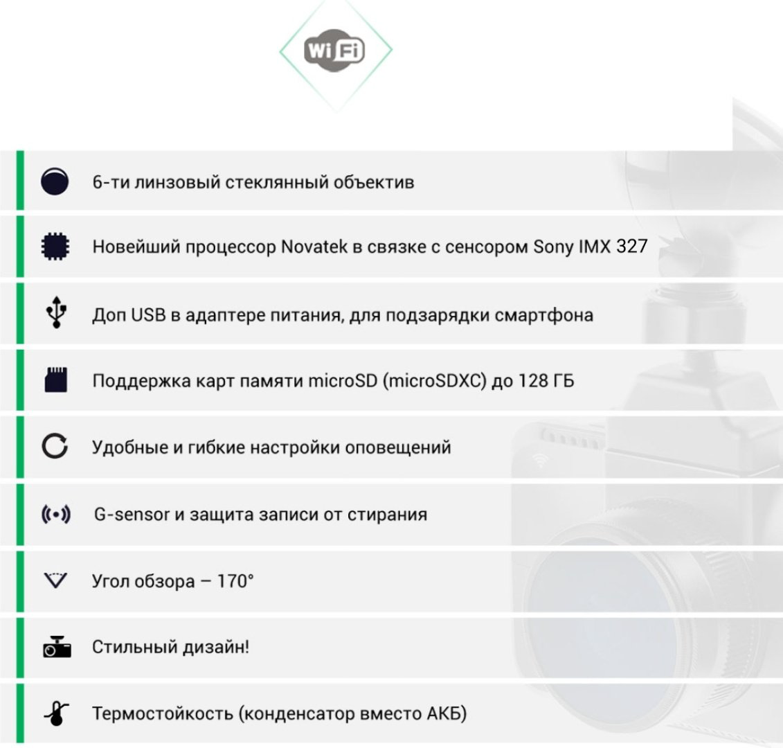 Видеорегистратор Roadgid CityGo 3 Wi-Fi 2CH черный купить,NaN