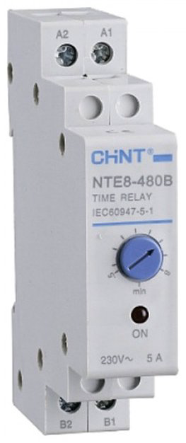 CHINT реле времени для распределительного щита NTE8 (258091) AC 230 В 5 А, кол-во фаз : 1