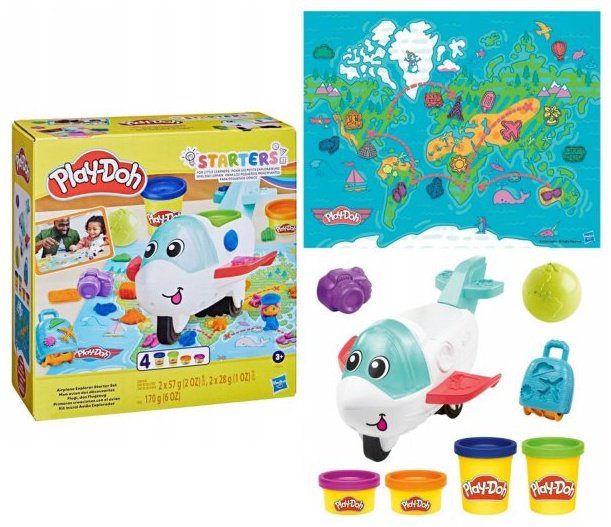 Hasbro Play- Doh Самолет F8804 масса для лепки количество цветов: 4 шт