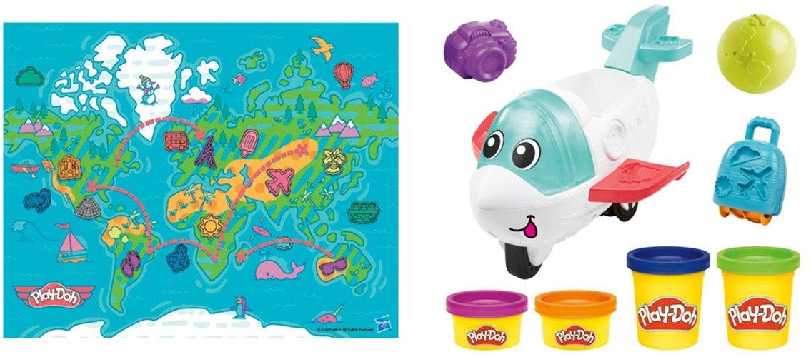 Hasbro Play- Doh Самолет F8804 масса для лепки количество цветов: 4 шт купить,0