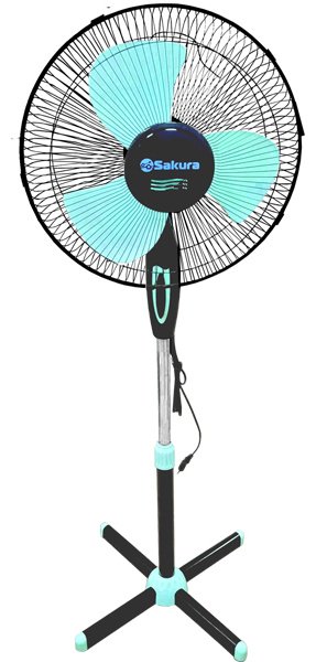 Вентилятор SAKURA SA-11BR черный, мятный