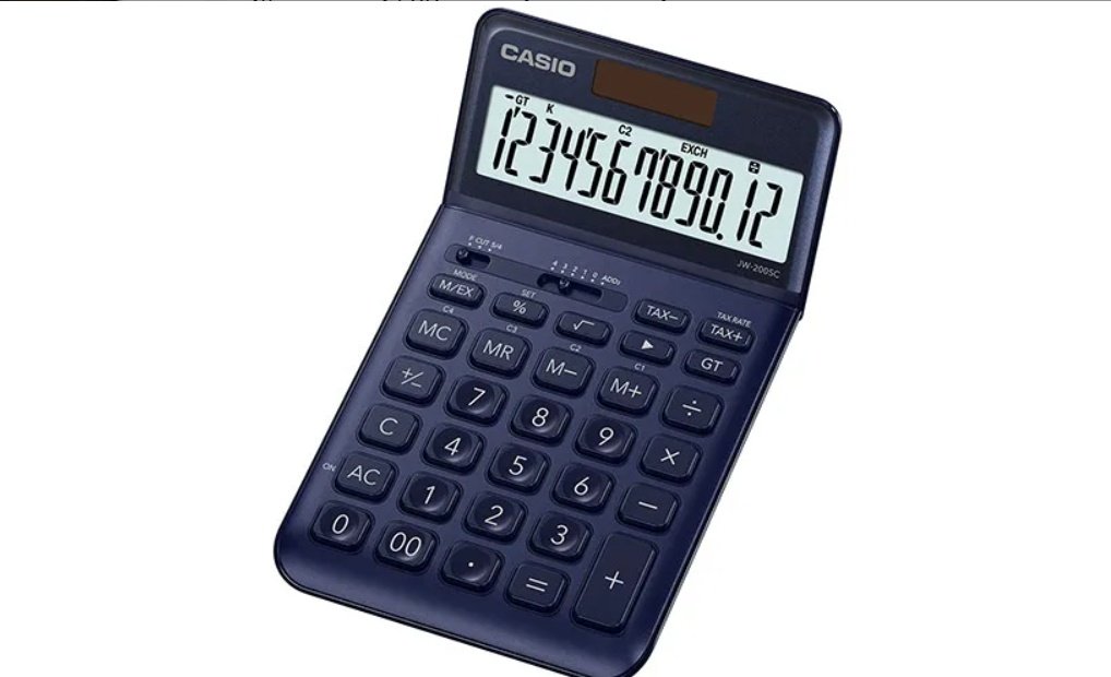 CASIO JW-200SC-NY-W-EP, 12-разрядный, синий