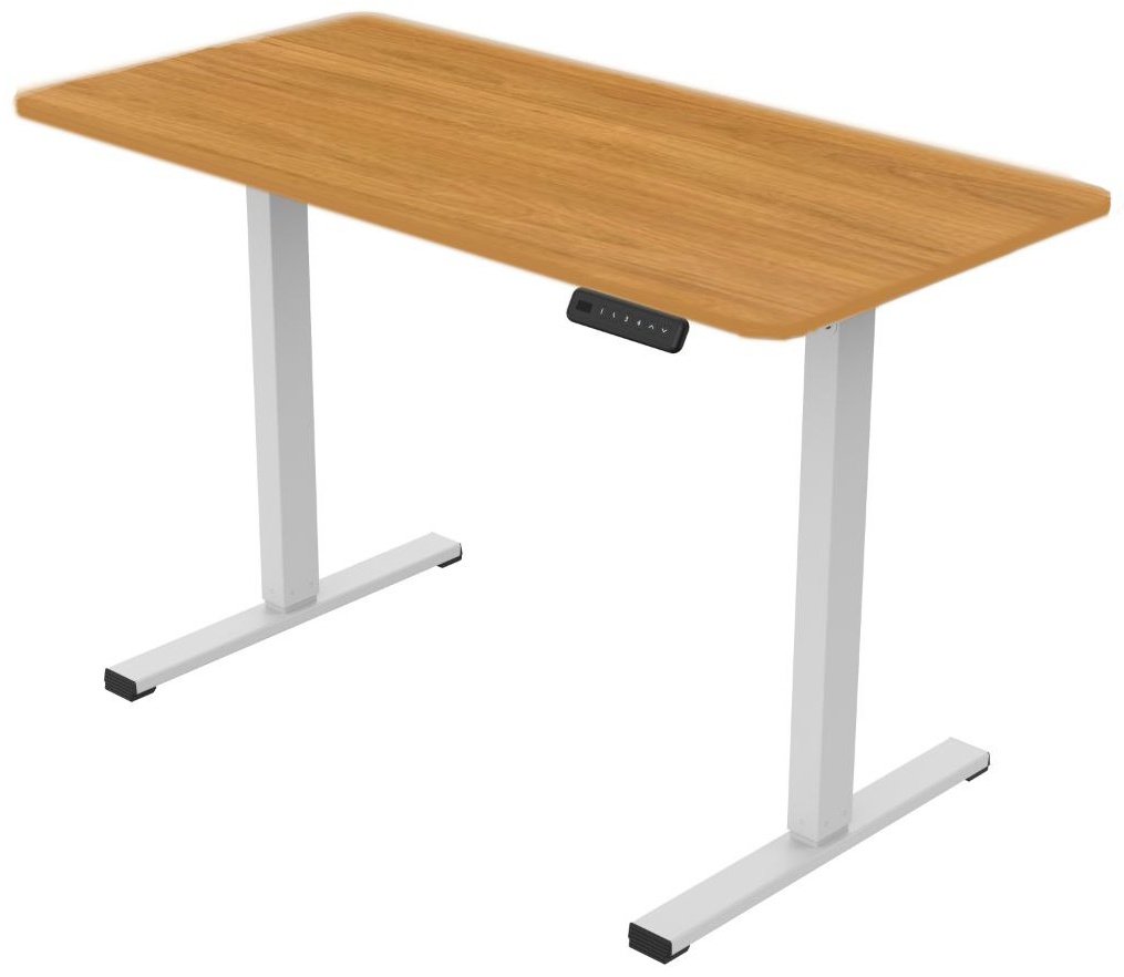 Стол компьютерный FLEXISPOT Flexispot, 120х60x75 см, белый, светло-коричневый