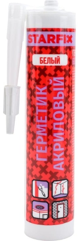 Герметик STARFIX SM-63059-1, цвет белый 300 мл