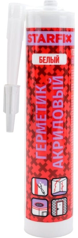 Герметик STARFIX SM-63059-1, цвет белый 300 мл купить,NaN